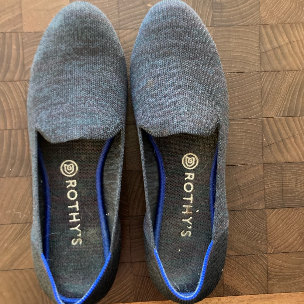 Rothy's OG loafers navy heather size 10